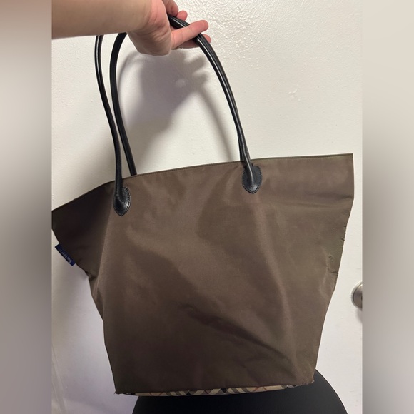 Burberry Nova Check Brown Synthetic Handbag Authentic Pre - Owned 100% AUTHENTIC - Picture 7 of 12